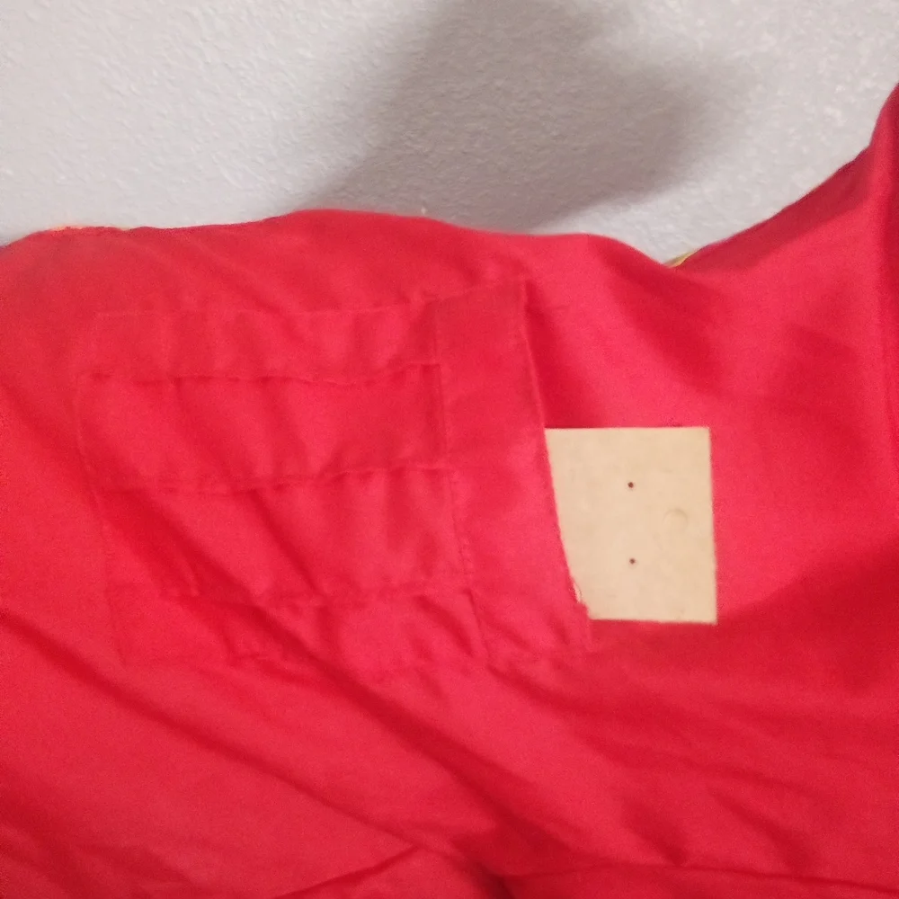 Red Dog Coat with Embroidered Design ( Box ED )